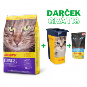 Josera Culinesse 10kg + KAPSIČKA Josera Filet Huhn mit Lachs 1ks GRÁTIS + DÓZA Josera na krmivo pre mačky 1ks GRÁTIS